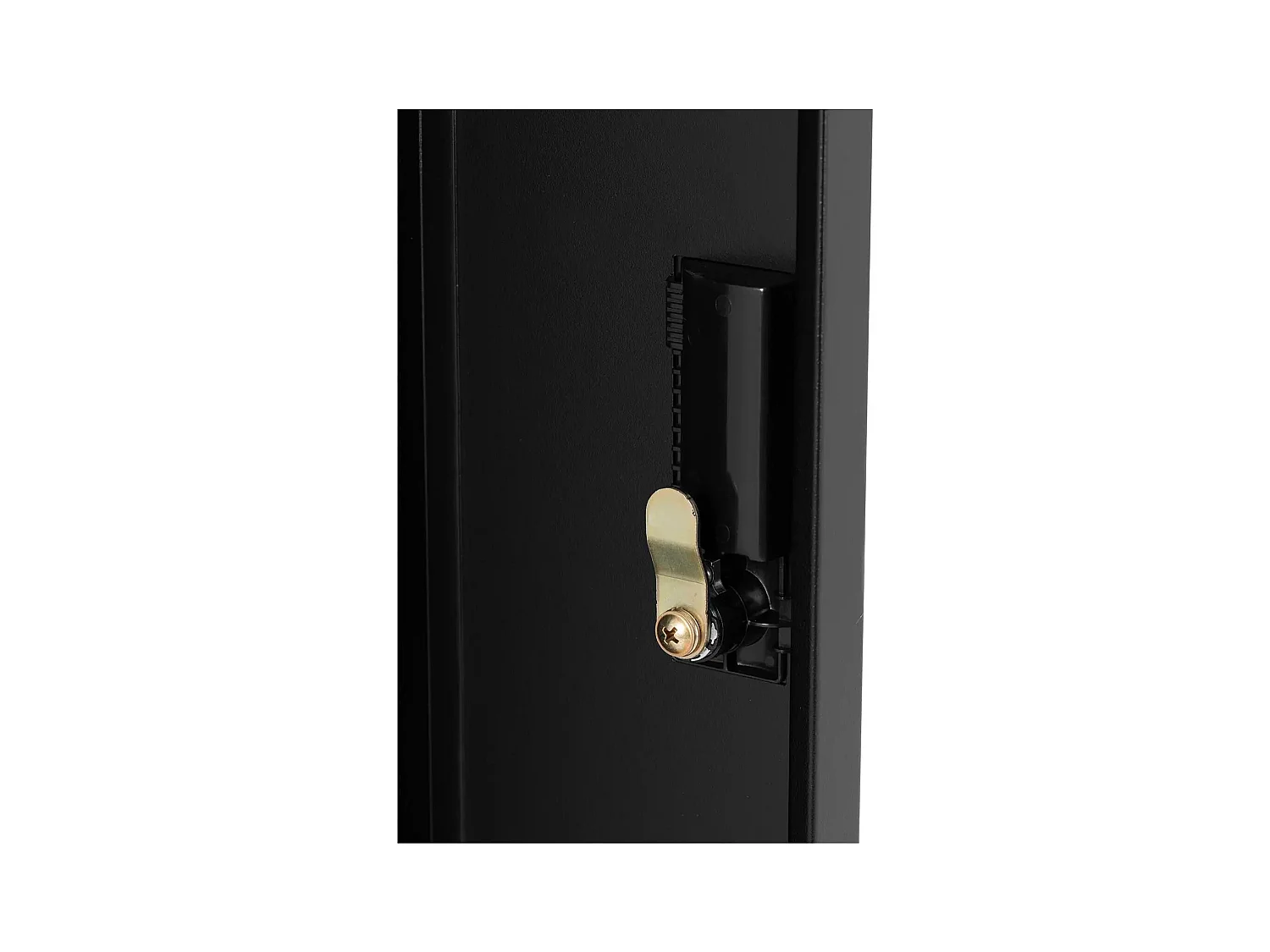 Armário metálico 5 prateleiras com fechadura 100 kg chapa de aço laminado a frio antracite preto 14_0008547