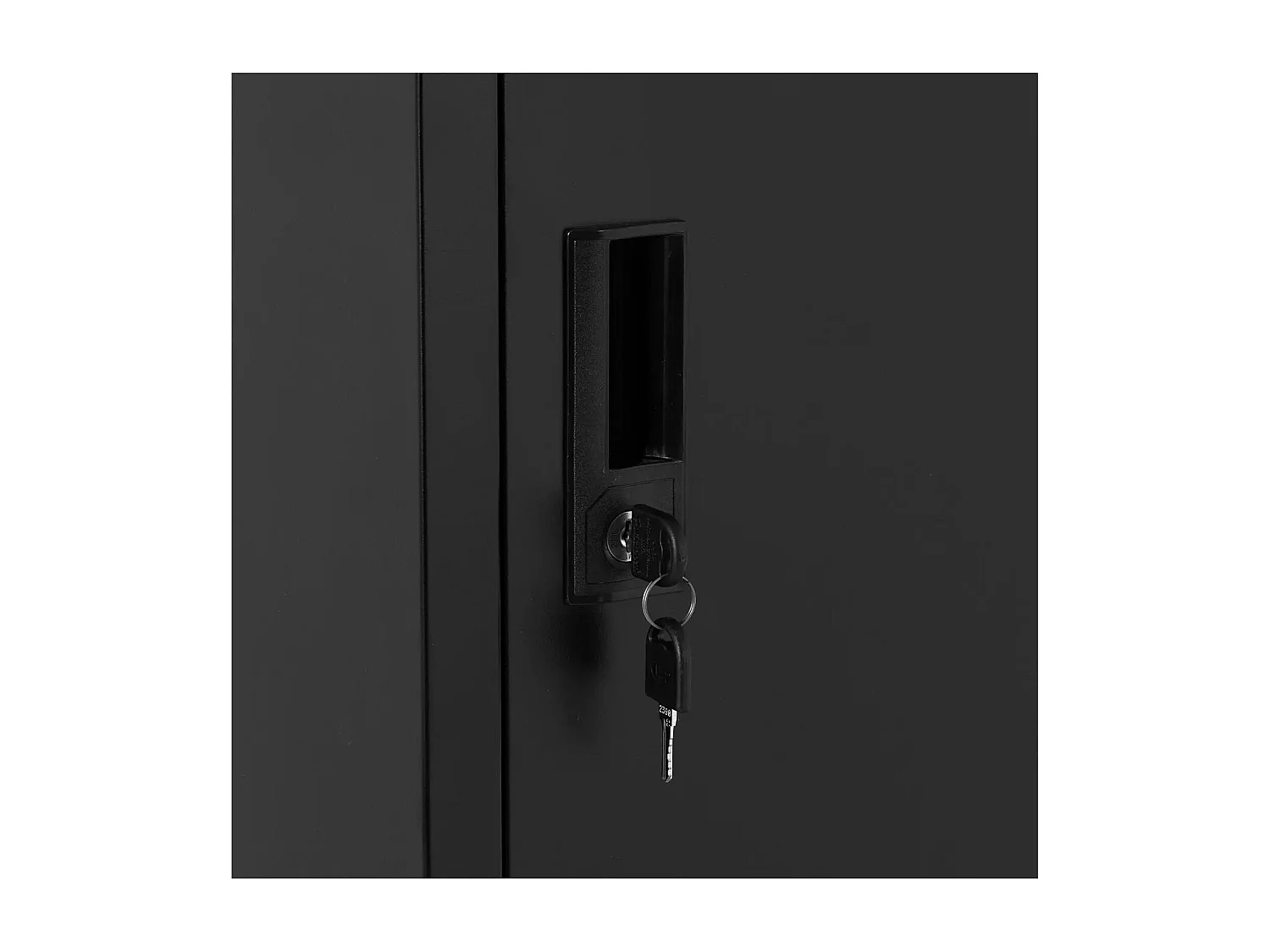 Armário metálico 5 prateleiras com fechadura 100 kg chapa de aço laminado a frio antracite preto 14_0008547