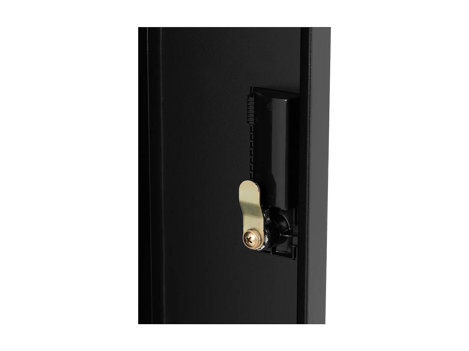 Armário metálico 5 prateleiras com fechadura 100 kg chapa de aço laminado a frio antracite preto 14_0008547