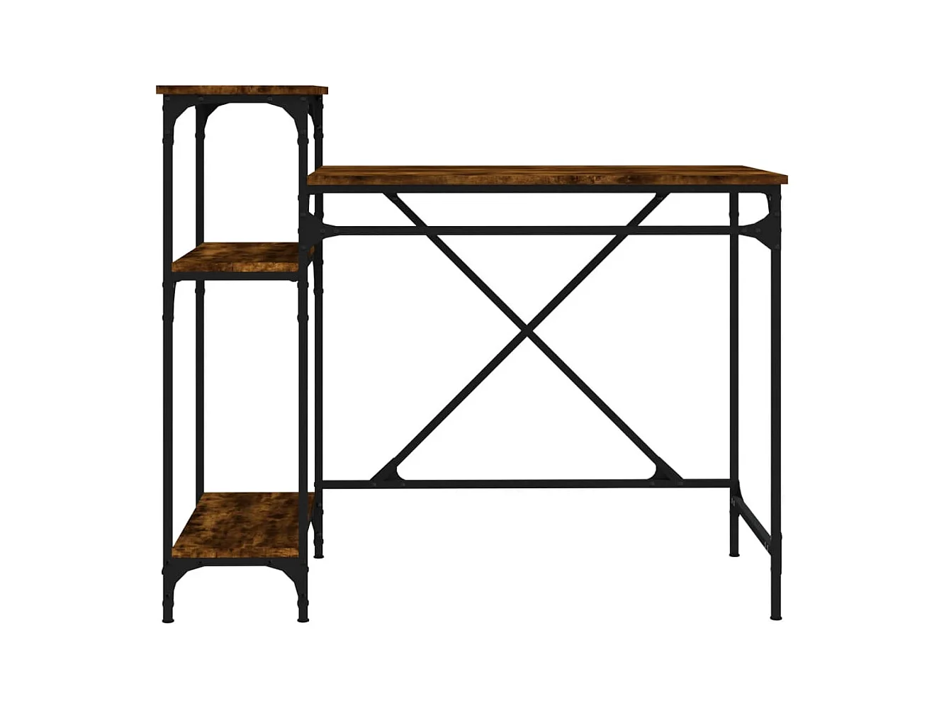 Bureau table poste de bois marron 105 x 50 x 90 cm 02_0023484