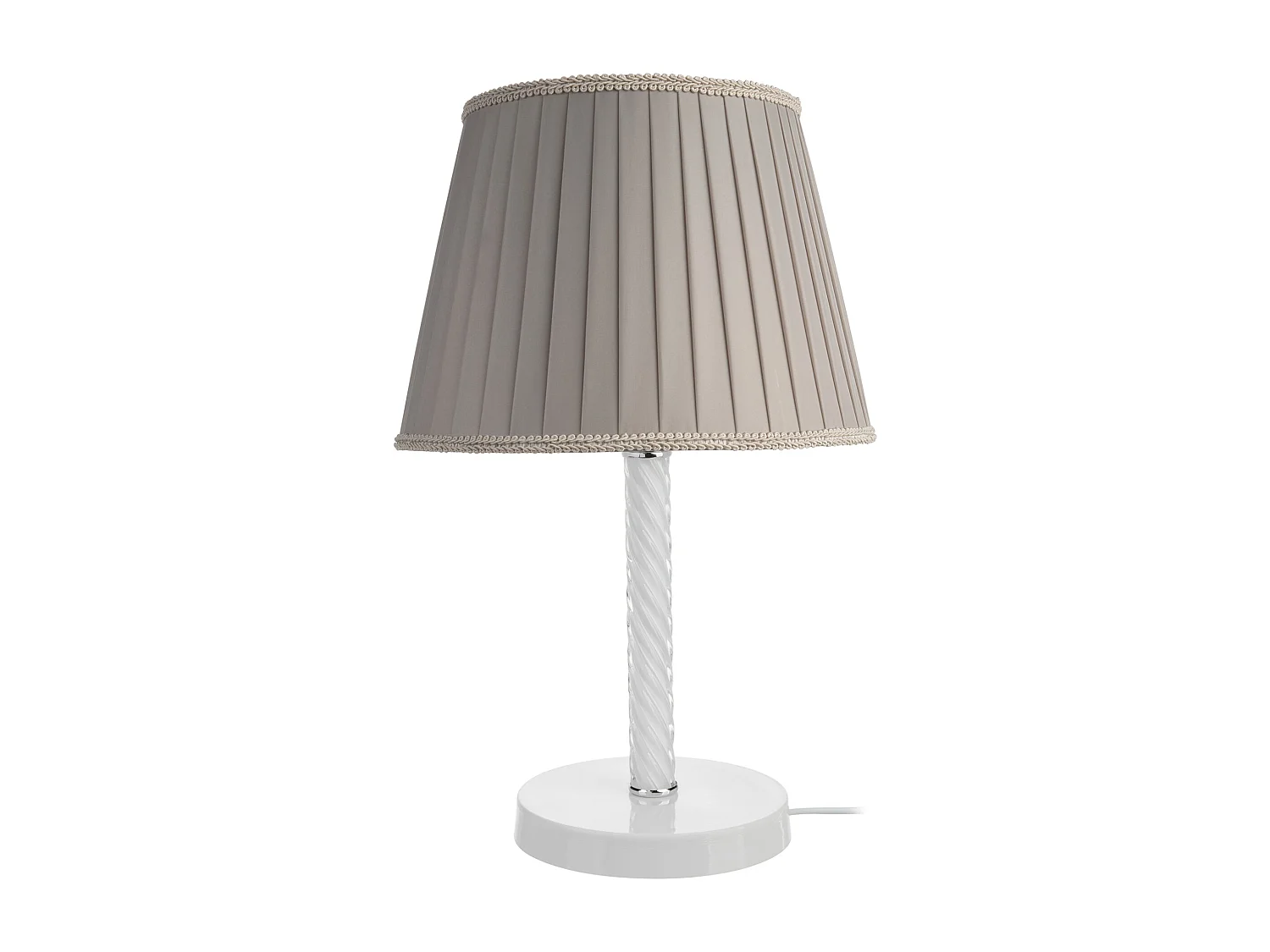 Lampe de bureau en métal blanche 25 x 25 x 40 cm 03_0007378