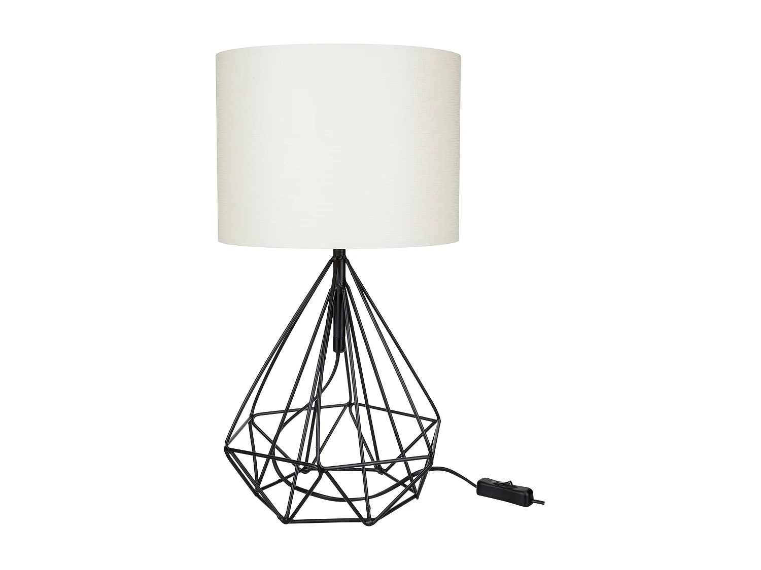 Lampe de bureau en métal blanche 25 x 25 x 46.5 cm 03_0007367