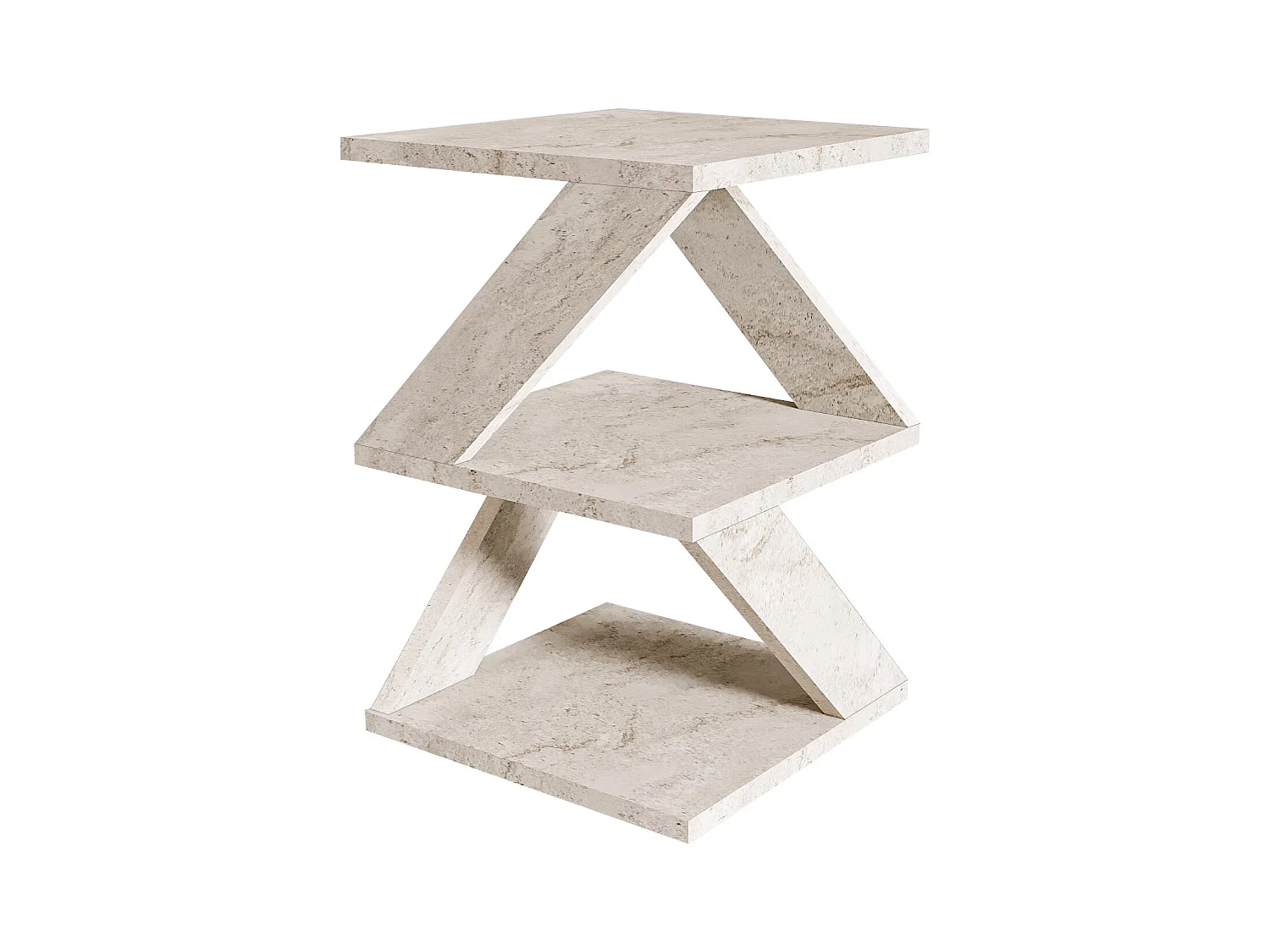 Beistelltisch Tulpe Granitoptik Travertin
