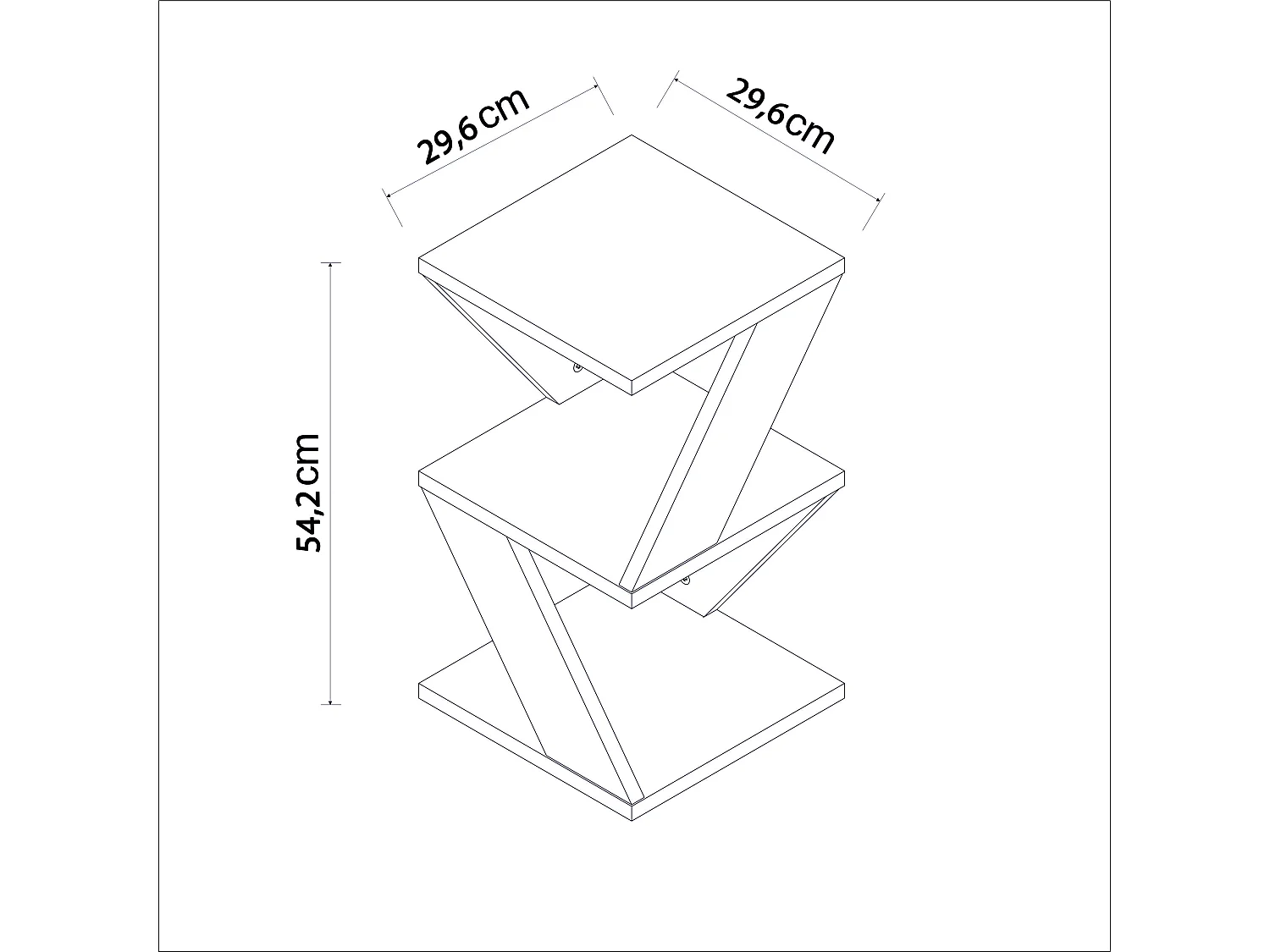 Beistelltisch Tulpe Granitoptik Travertin
