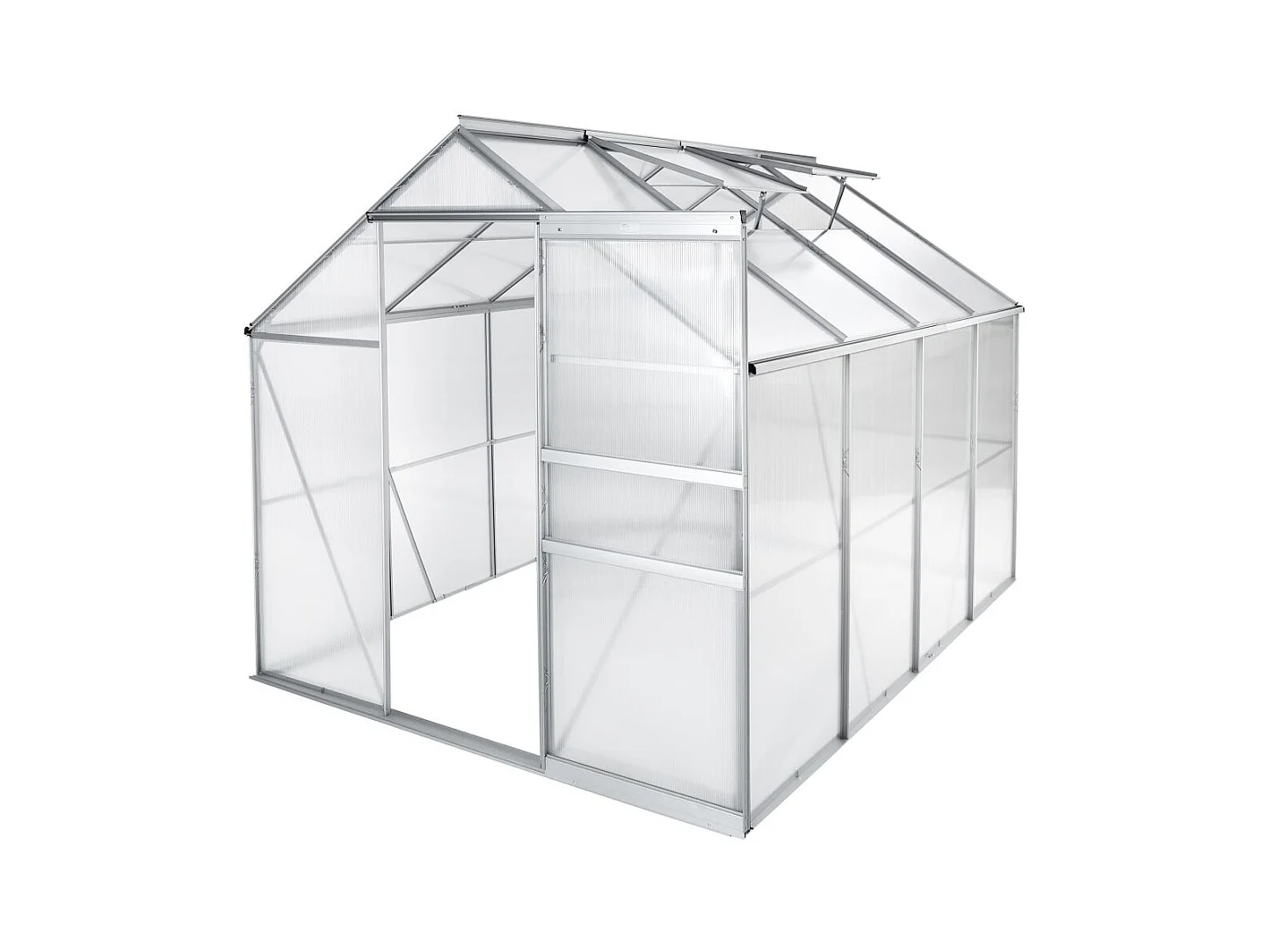Serre de jardin jardinage polycarbonate 250 x 185 x 195 cm 1608007