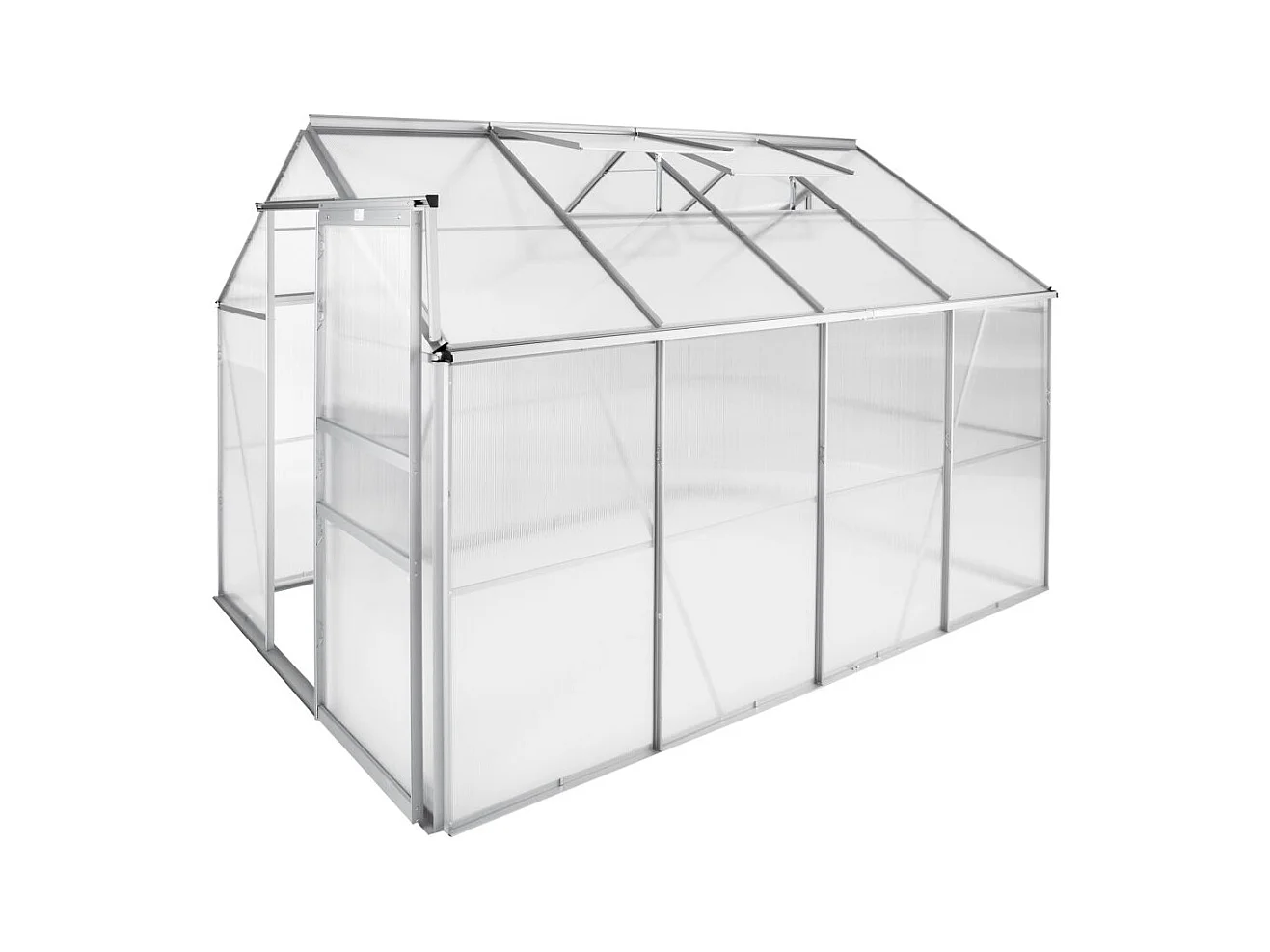 Serre de jardin jardinage polycarbonate 250 x 185 x 195 cm 1608007