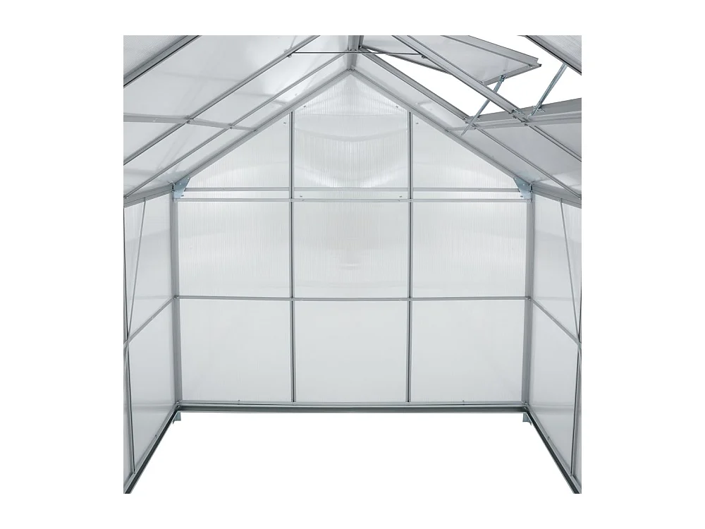 Serre de jardin jardinage polycarbonate 250 x 185 x 195 cm 1608007