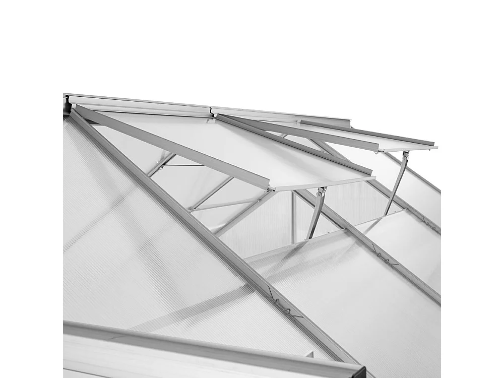 Serre de jardin jardinage polycarbonate 250 x 185 x 195 cm 1608007