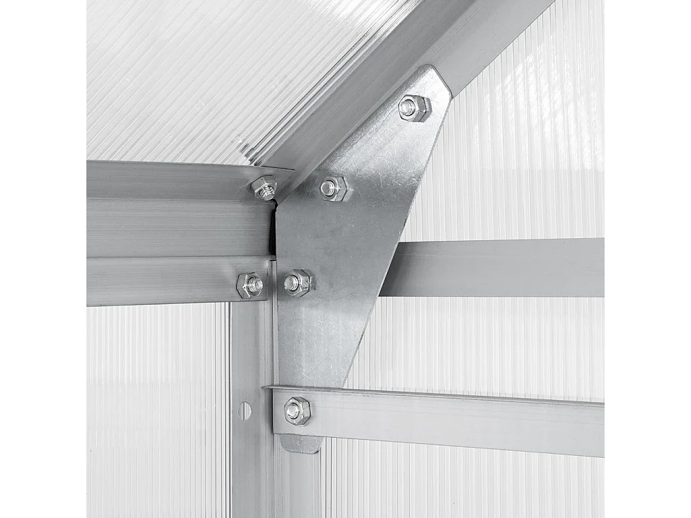 Serre de jardin jardinage polycarbonate 250 x 185 x 195 cm 1608007