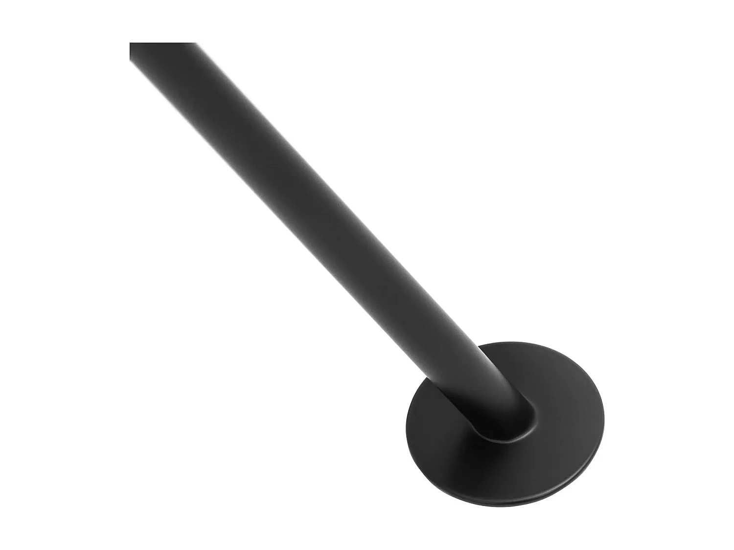 Lampada da terra ad arco con paralume in metallo mobile 40 watt altezza 125 cm ferro verniciato a polvere nero 14_0009213