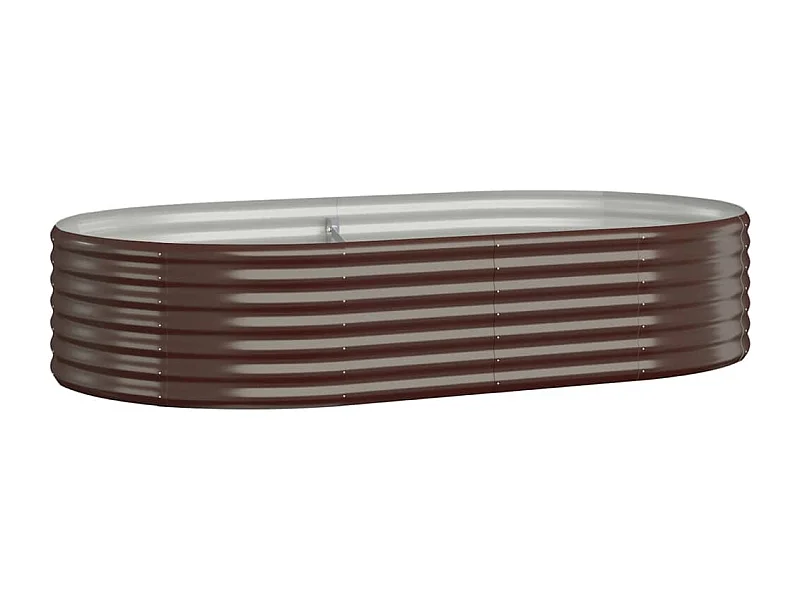 Jardinière bac lit surélevé marron 175 x 100 x 36 cm 02_0039504