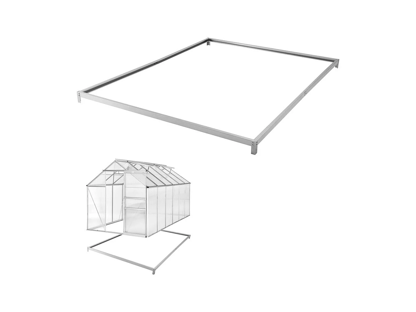 Serre de jardin jardinage aluminium 37.5 x 18.5 x 19.5 cm 1608014