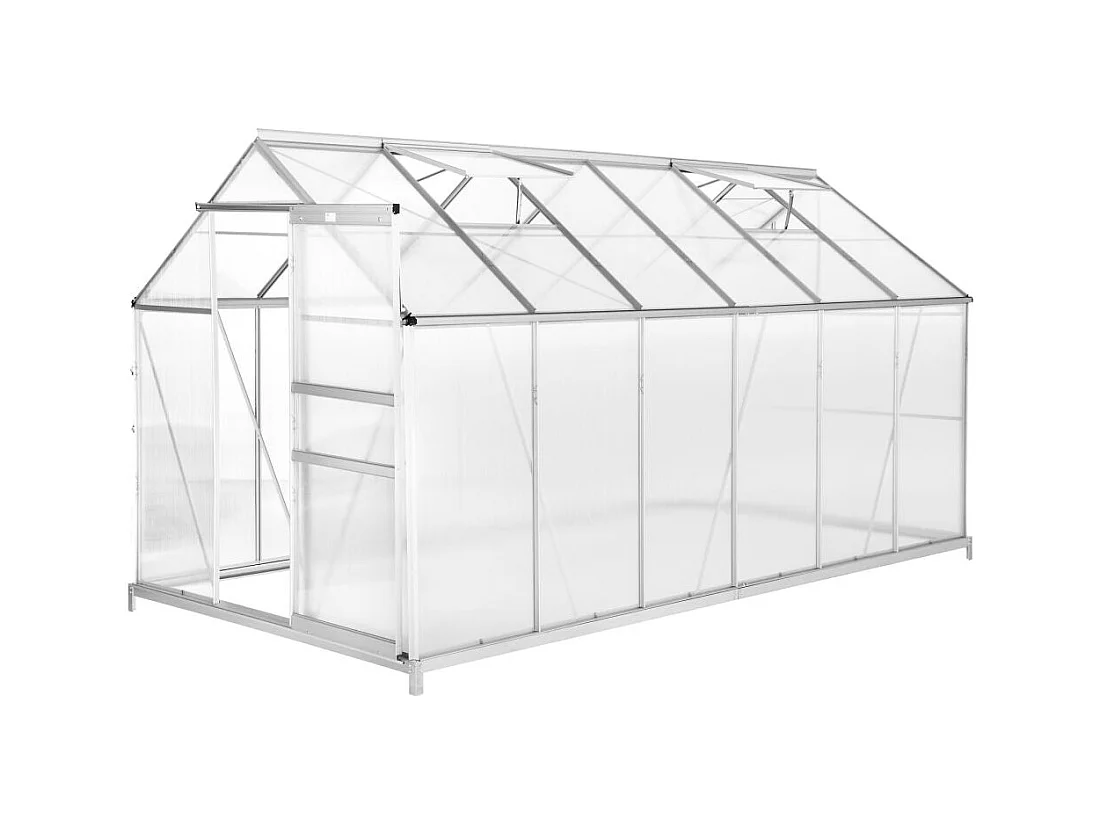 Serre de jardin jardinage aluminium 37.5 x 18.5 x 19.5 cm 1608014