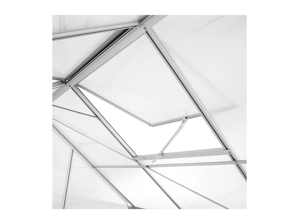 Serre de jardin jardinage aluminium 37.5 x 18.5 x 19.5 cm 1608014