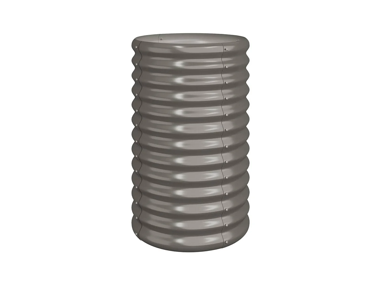 Jardinière bac lit surélevé grise 40 x 40 x 68 cm 02_0038573