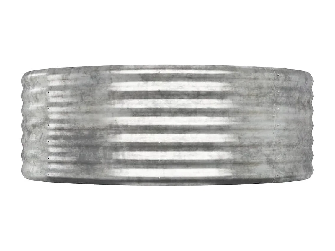 Jardinière bac lit surélevé argenté 322 x 100 x 36 cm 02_0039723