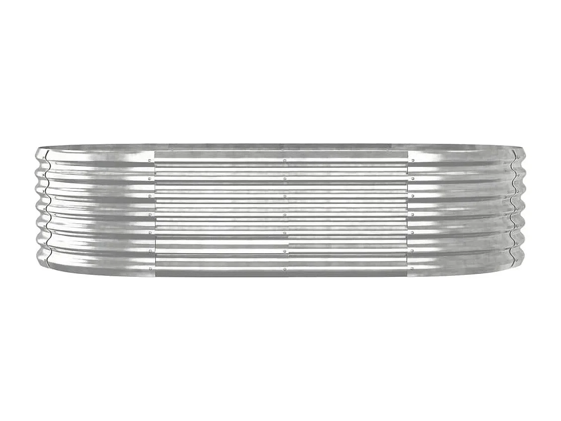 Jardinière bac lit surélevé argenté 152 x 80 x 36 cm 02_0039716