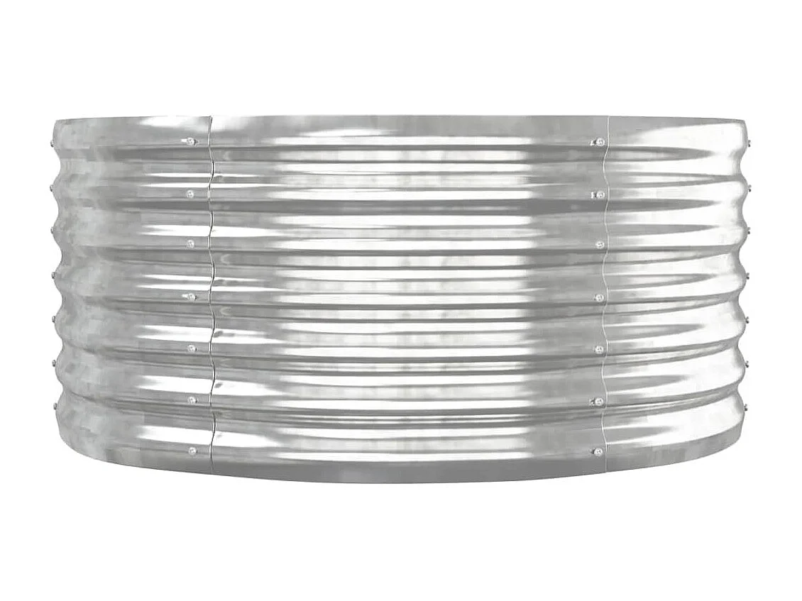 Jardinière bac lit surélevé argenté 152 x 80 x 36 cm 02_0039716