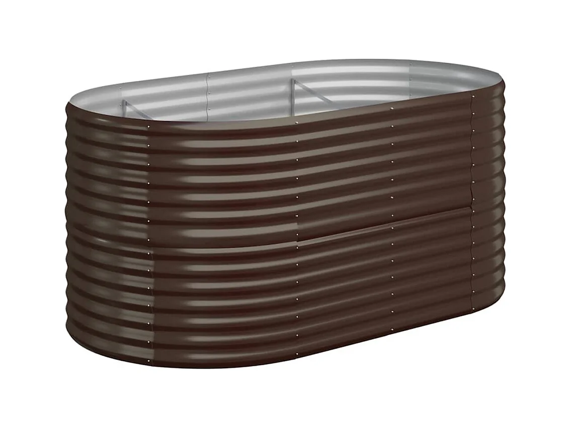 Jardinière bac lit surélevé marron 152 x 80 x 68 cm 02_0039503