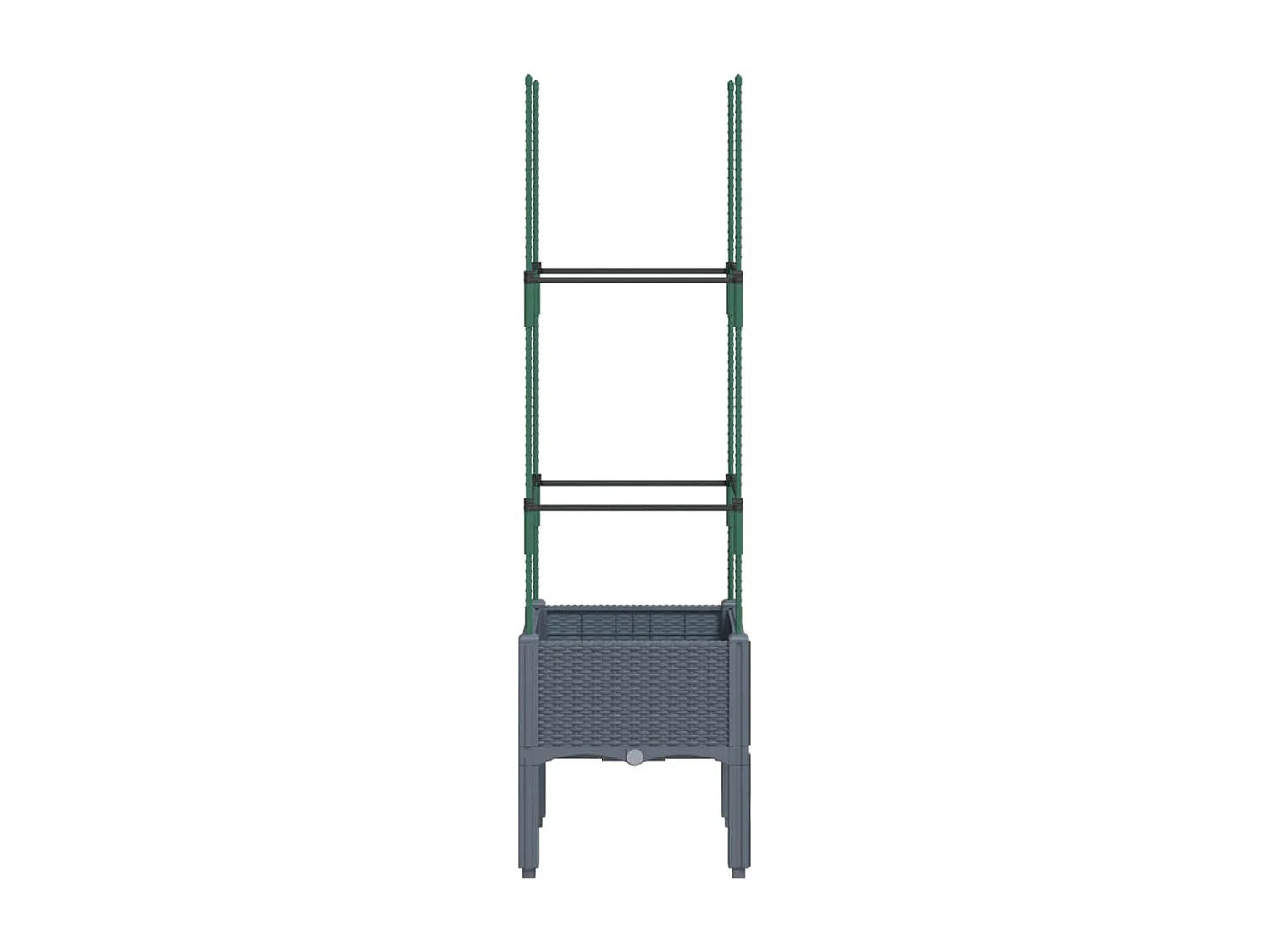 Jardinière bac lit surélevé grise 40 x 40 x 142 cm 02_0038295