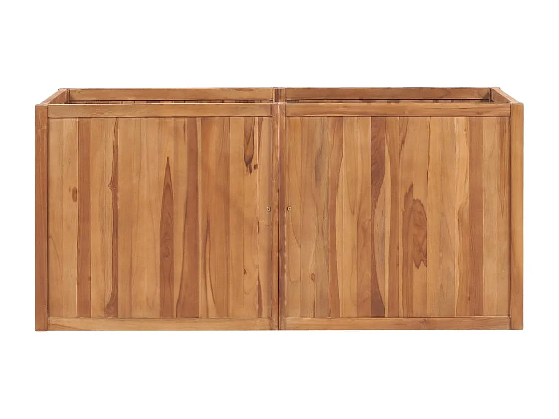 Jardinière bac lit surélevé bois marron 150 x 50 x 70 cm 02_0039365