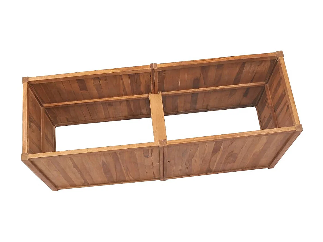 Jardinière bac lit surélevé bois marron 150 x 50 x 70 cm 02_0039365