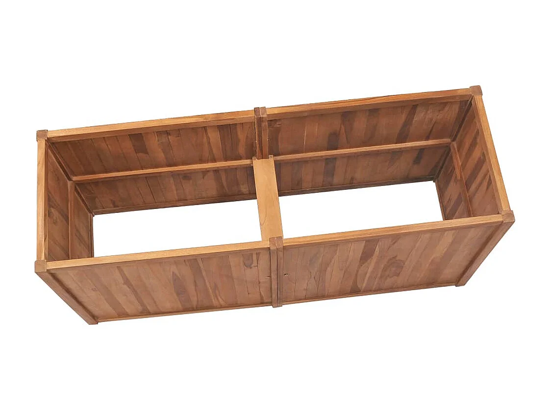 Jardinière bac lit surélevé bois marron 150 x 50 x 70 cm 02_0039365