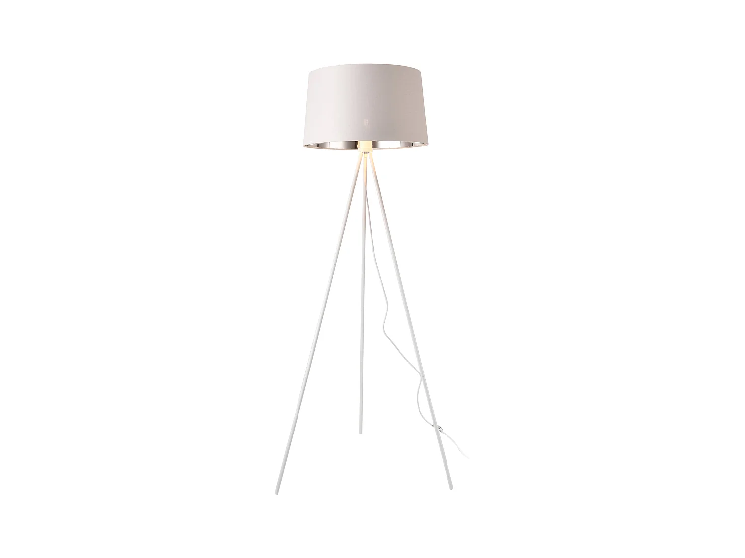 Lampadaire lampe lumière luminaire métal argenté 45 x 45 x 150 cm 03_0007326