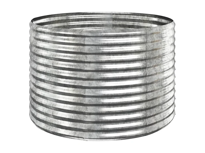 Jardinière bac lit surélevé argenté 100 x 100 x 68 cm 02_0039712