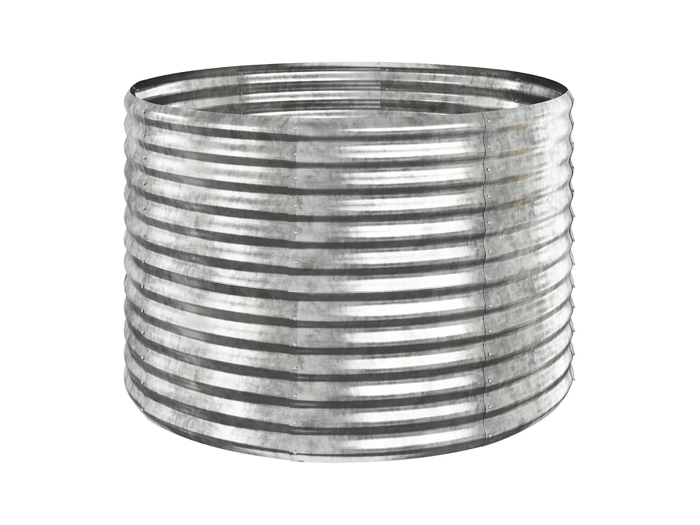 Jardinière bac lit surélevé argenté 100 x 100 x 68 cm 02_0039712