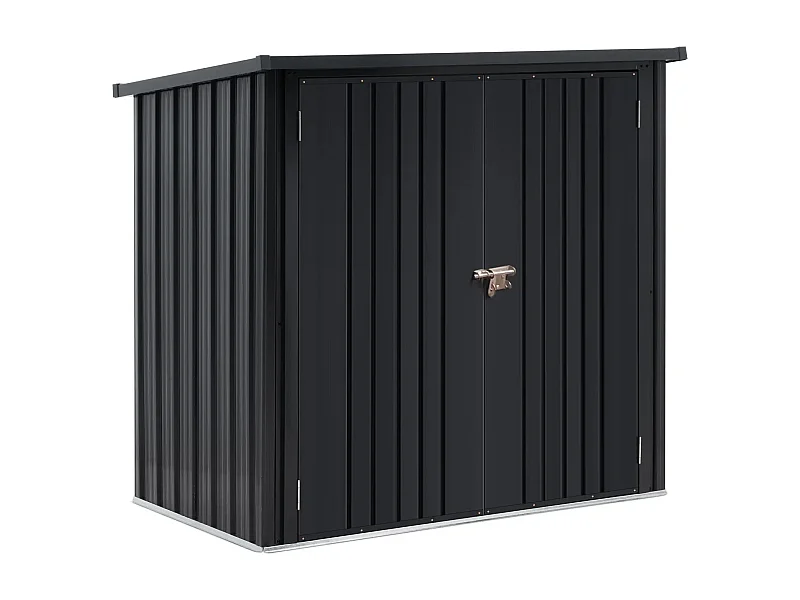 Abri de jardin cabane argenté 145 x 86 x 135 cm 14_0008107