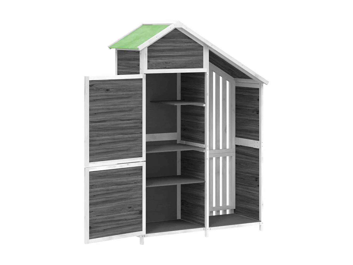 Abri de jardin cabane bois marron 120 x 53.5 x 170 cm 02_0022414