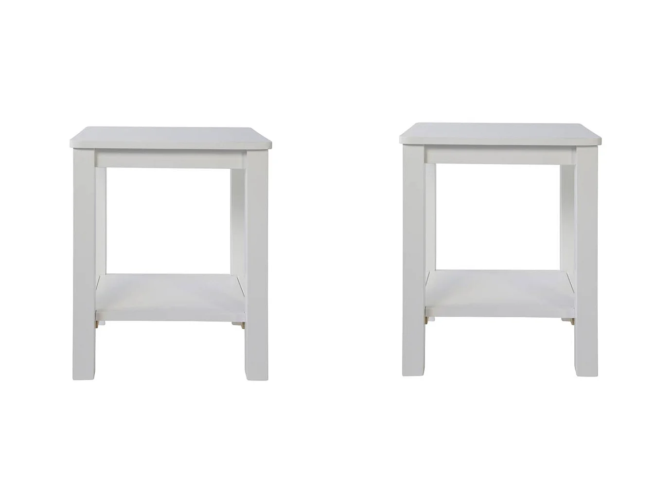 Holzhocker-Set 30x32x47 cm, weiß