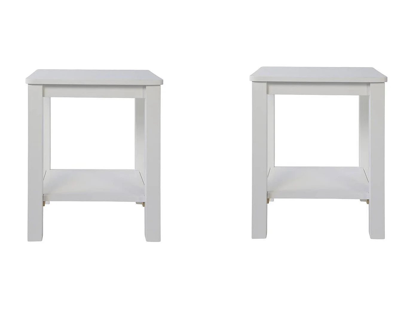 Holzhocker-Set 30x32x47 cm, weiß