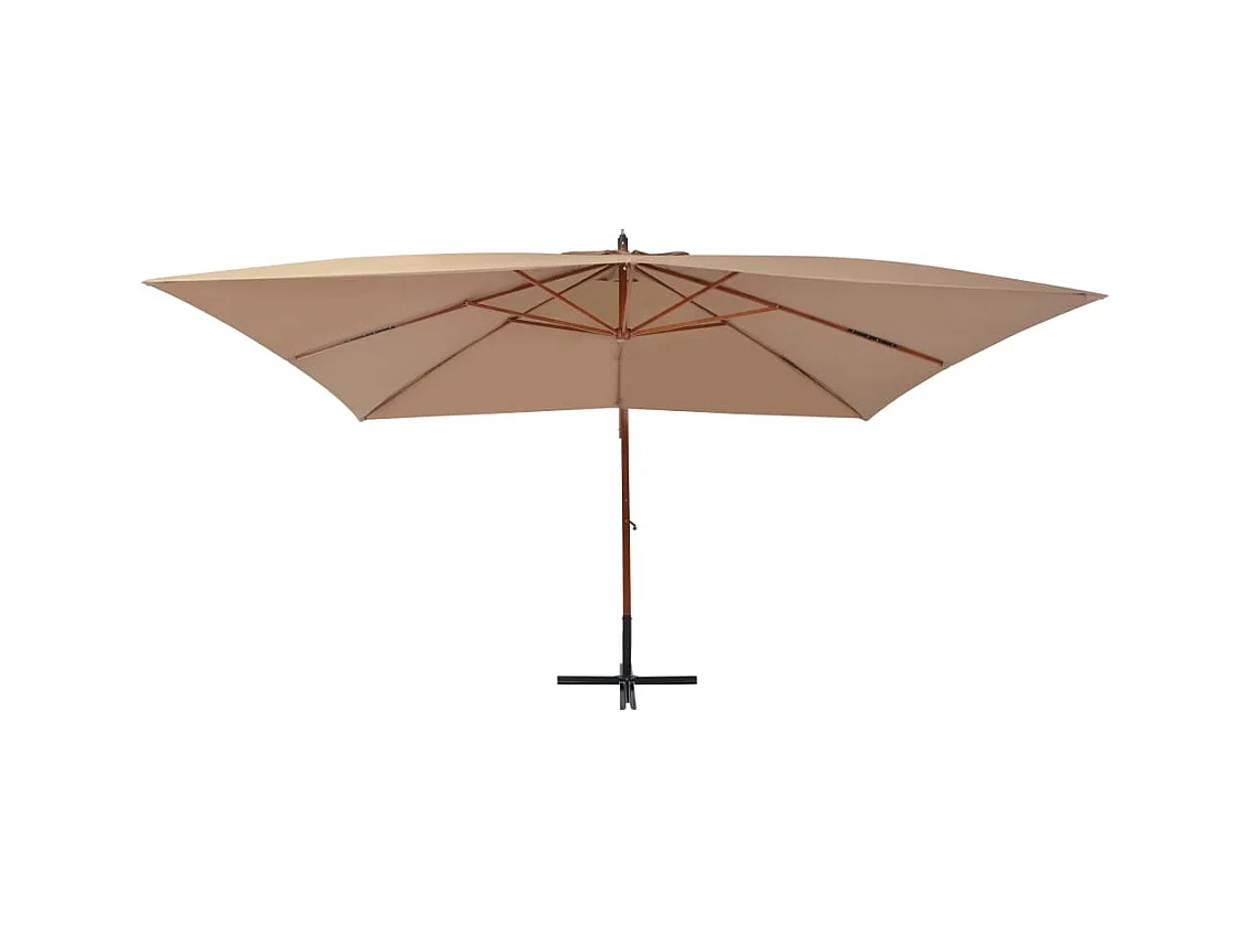 Parasol meuble de jardin bois marron 02_0008627