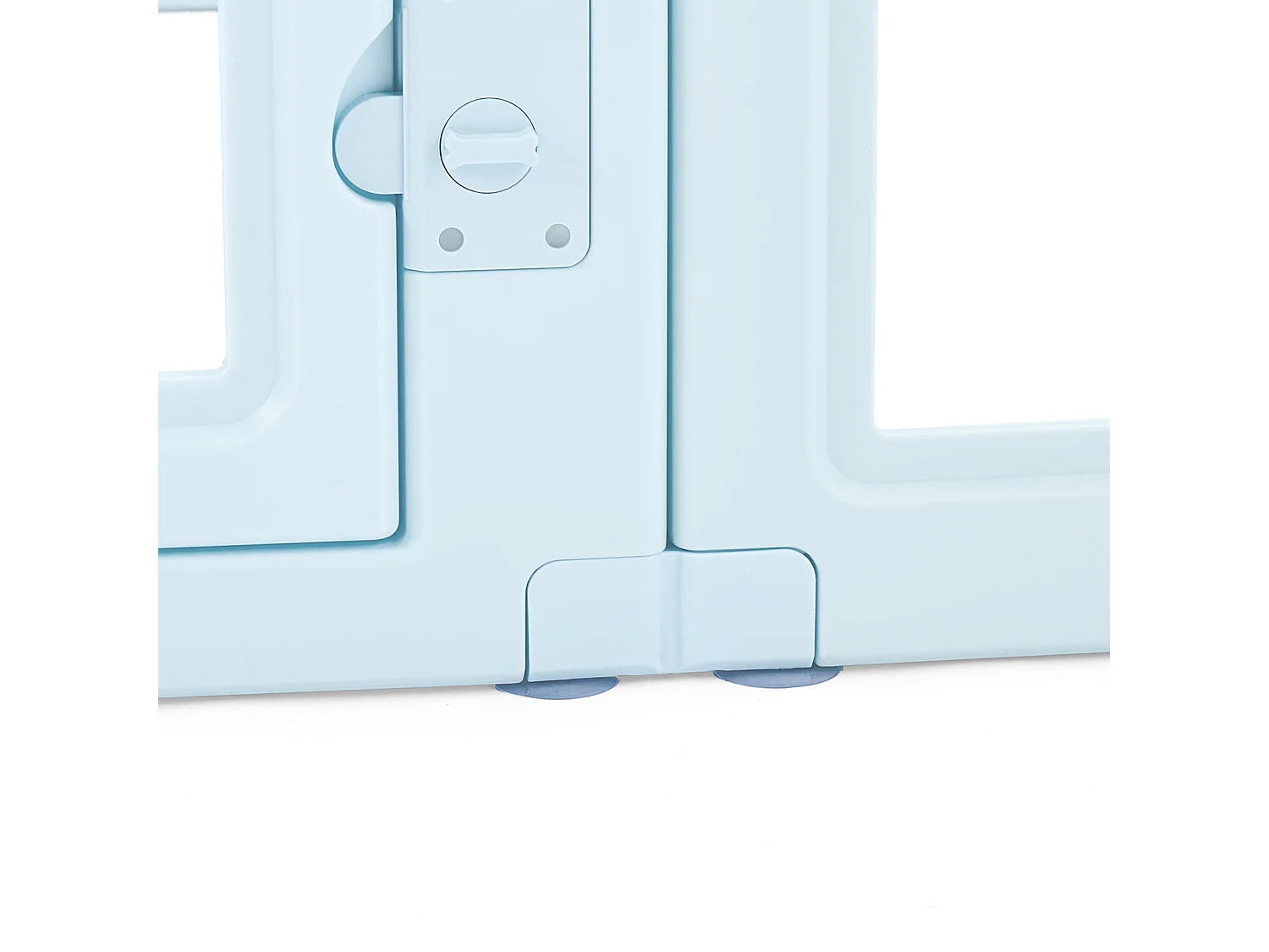 Kraamhok voor Honden SucceBuy, 193 x 124,5 x 76,5 Cm, Kraamhok voor Puppy's, met Transparante Ramen en Slot, Frame in Blauw