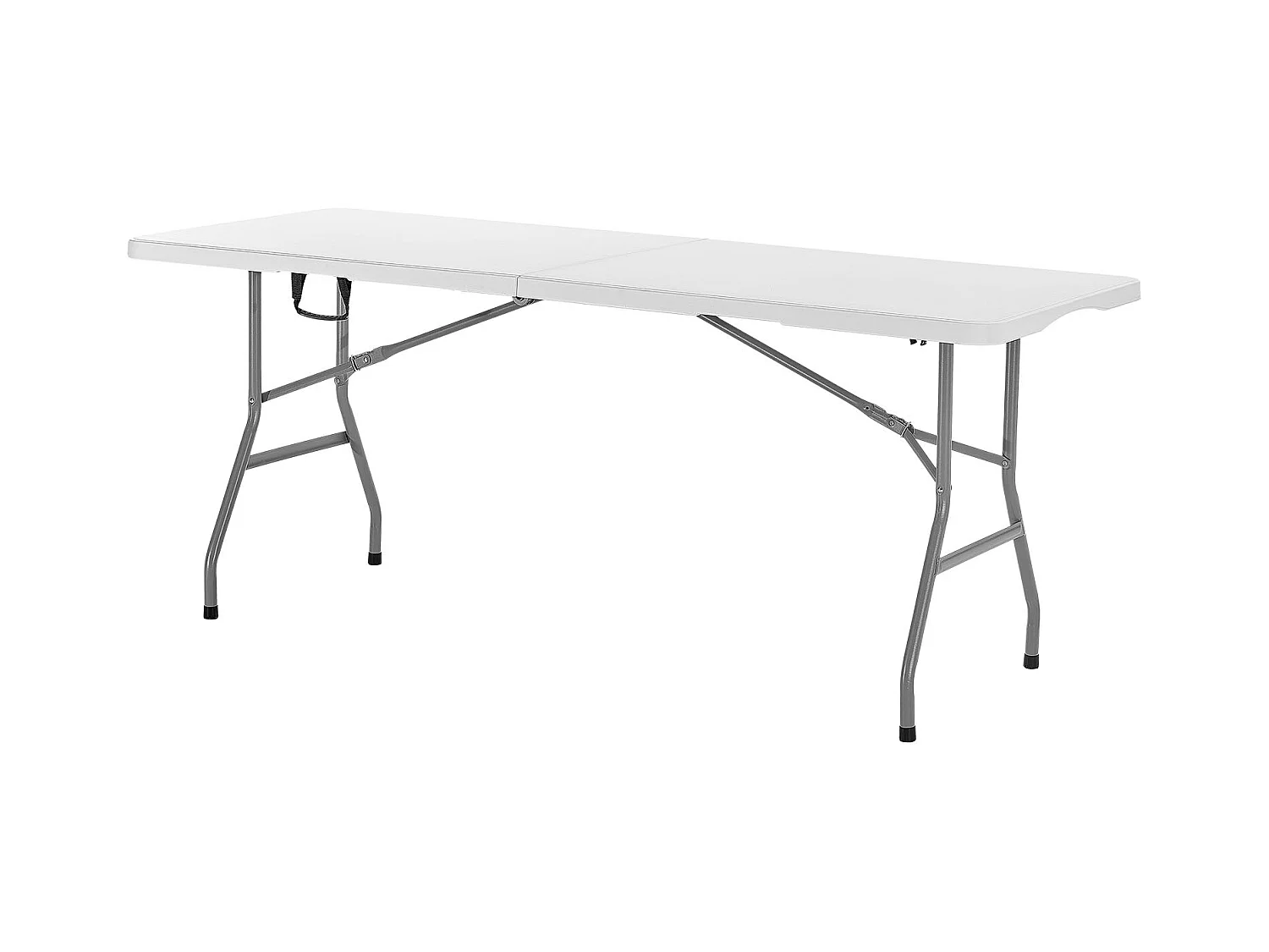 Table Pliante SucceBuy Rectangulaire en Plastique, Table Utilitaire Portable de 180 cm, Solide et Stable, avec Poignée Intégrée, pour Pique-nique, Camping