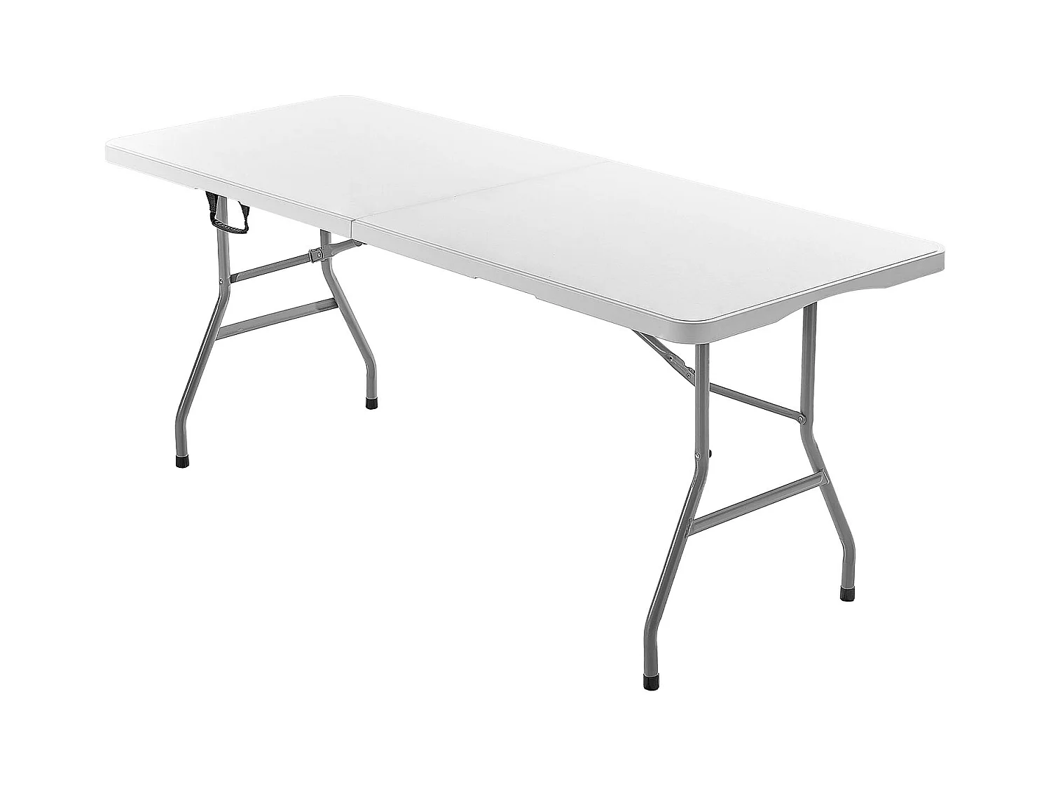 Table Pliante SucceBuy Rectangulaire en Plastique, Table Utilitaire Portable de 180 cm, Solide et Stable, avec Poignée Intégrée, pour Pique-nique, Camping