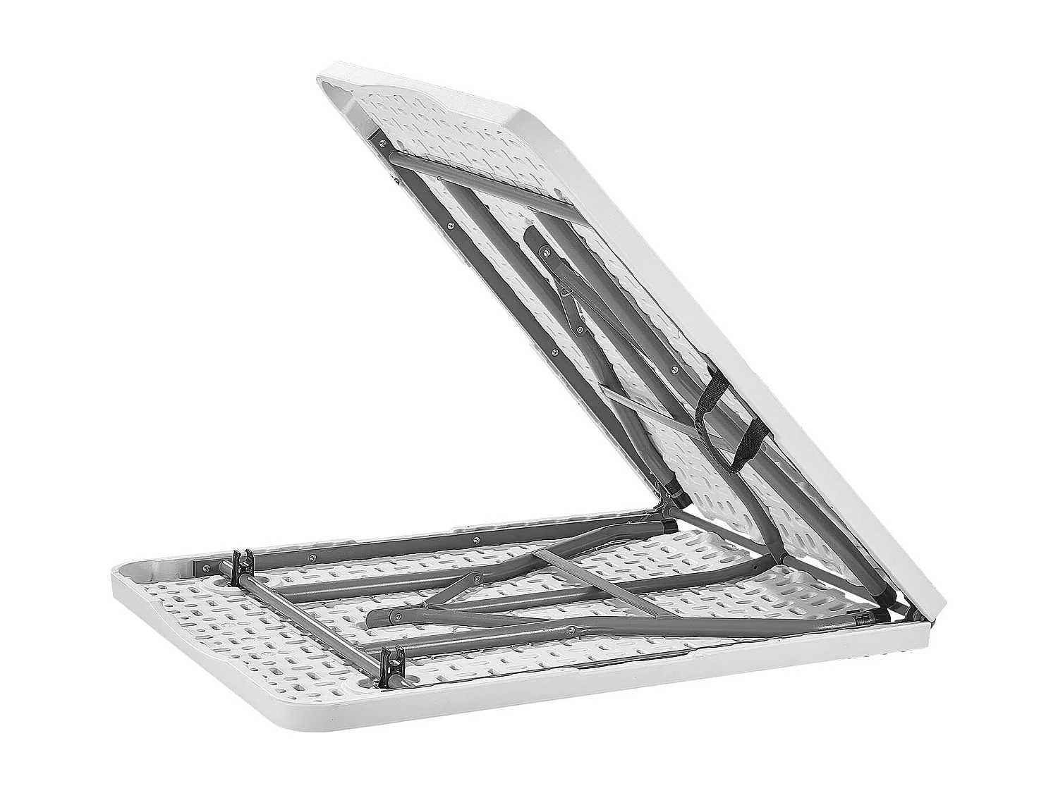 Table Pliante SucceBuy Rectangulaire en Plastique, Table Utilitaire Portable de 180 cm, Solide et Stable, avec Poignée Intégrée, pour Pique-nique, Camping