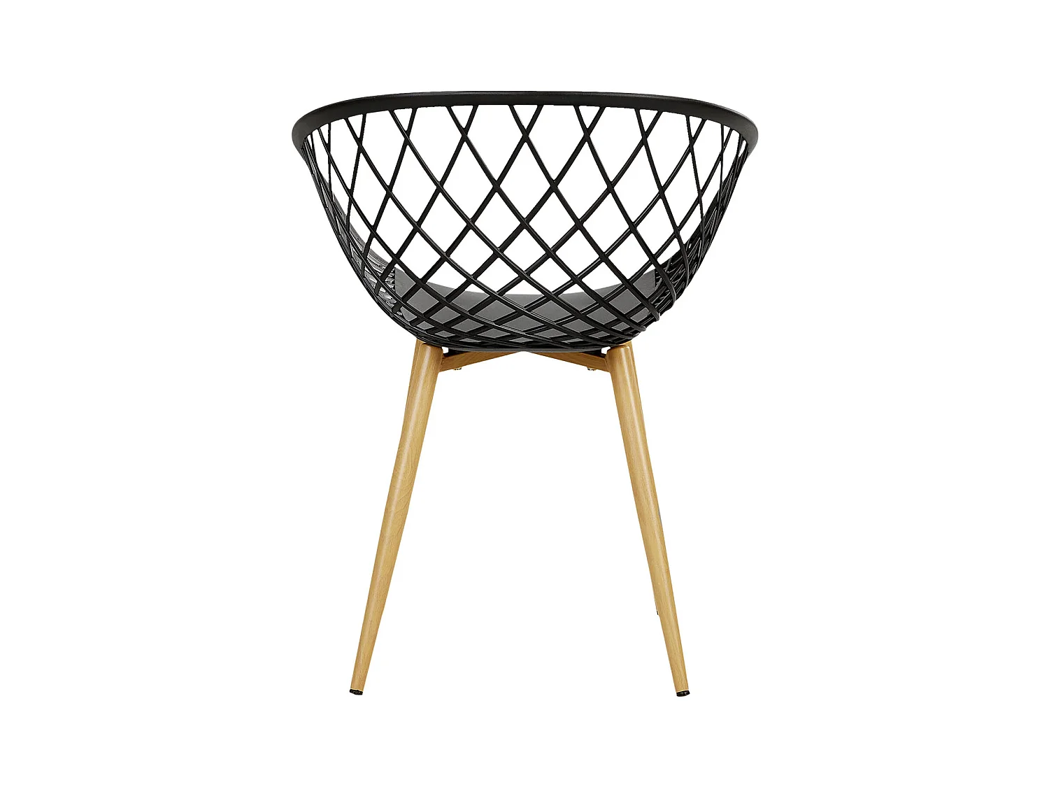 Chaise de jardin 62x80x57 cm noire