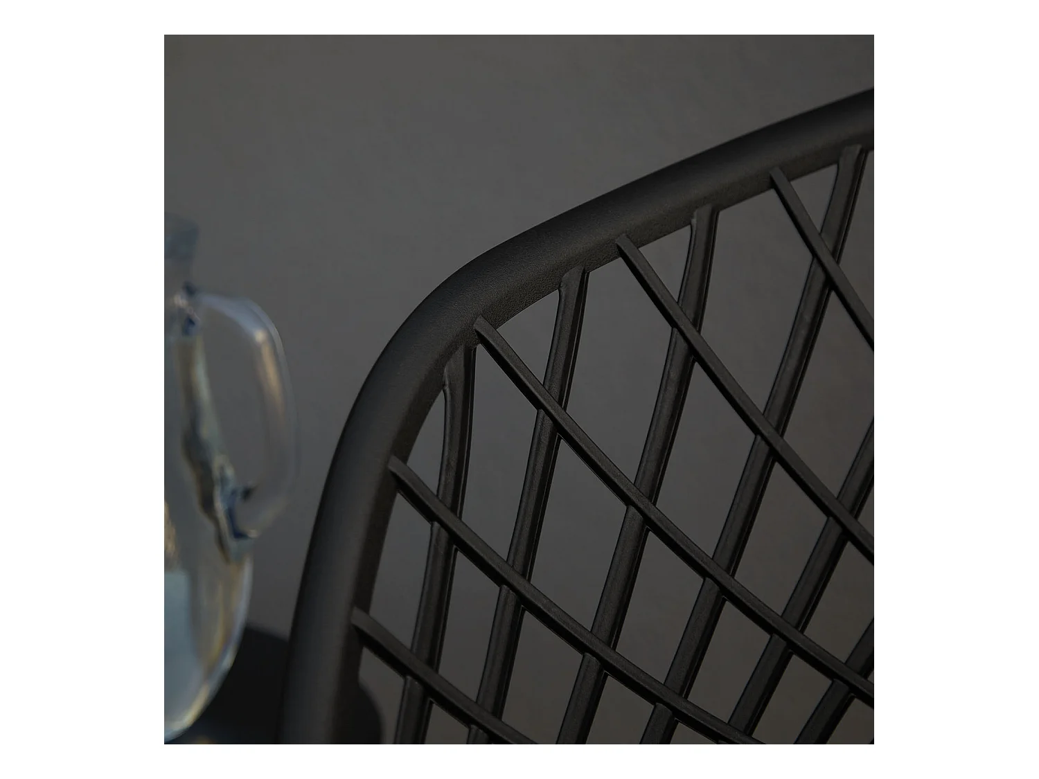 Chaise de jardin 62x80x57 cm noire