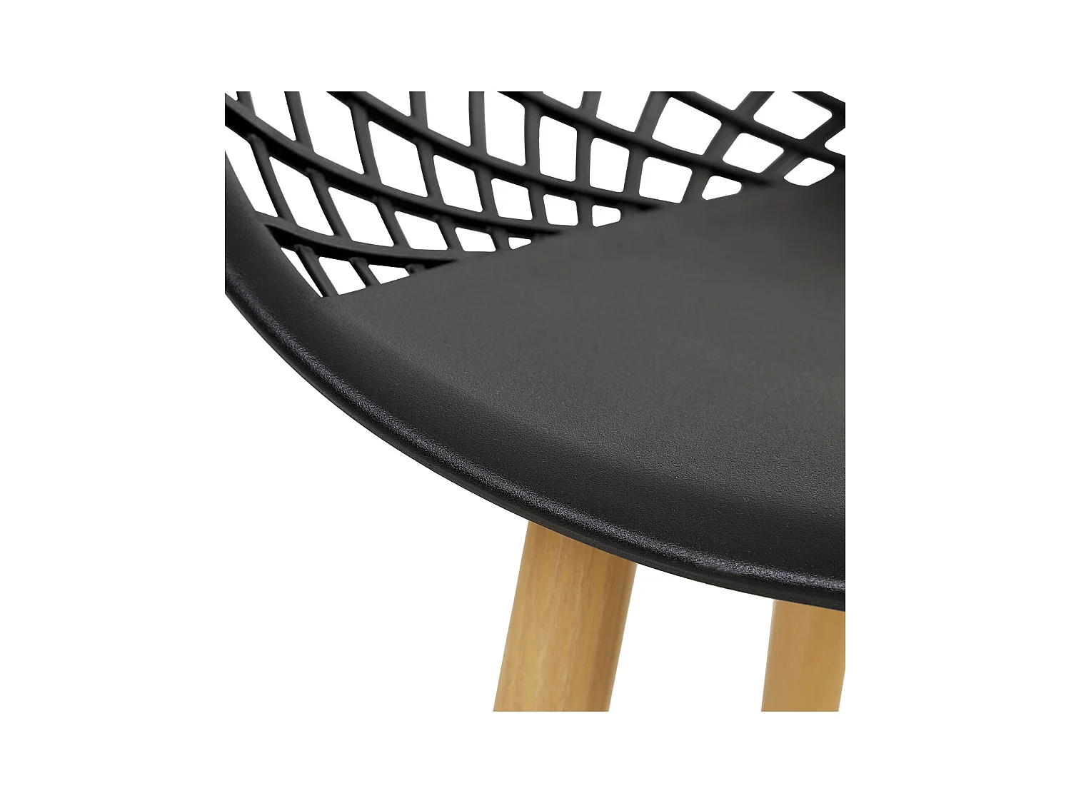 Chaise de jardin 62x80x57 cm noire