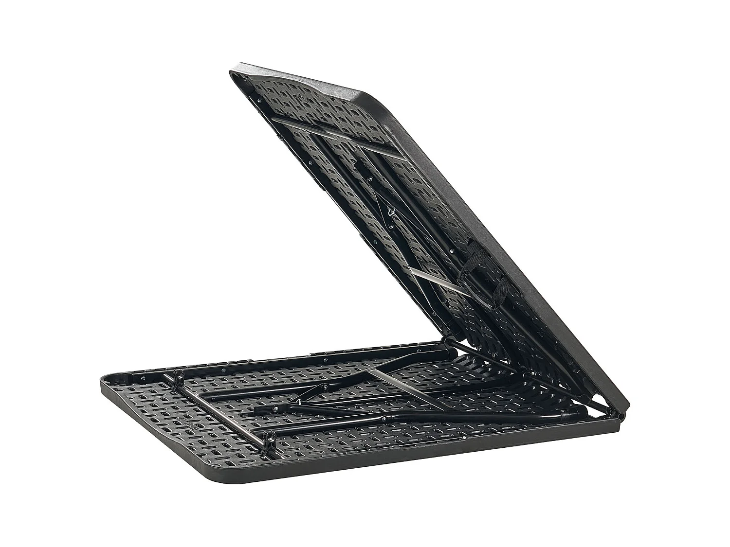 Table Pliante SucceBuy Rectangulaire, Table Utilitaire Portable de 180 cm, Solide et Stable, pour Soirée, Pique-nique et Camping, Intérieur et Extérieur