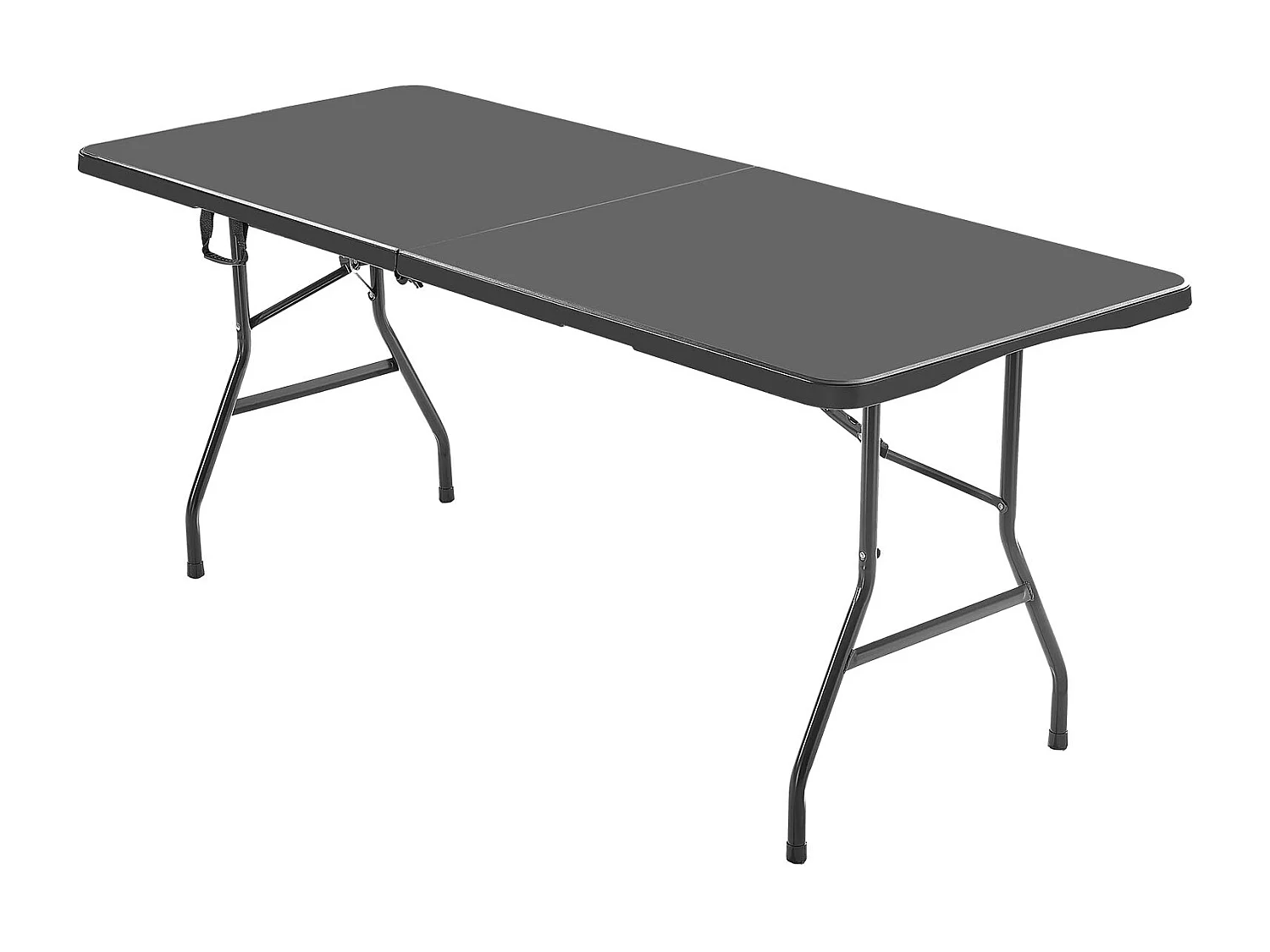 Tavolo Pieghevole SucceBuy Rettangolare, Tavolo Utilitario Portatile di 180 cm, Solido e Stabile, per Festa, Picnic e Campeggio, Interno ed Esterno