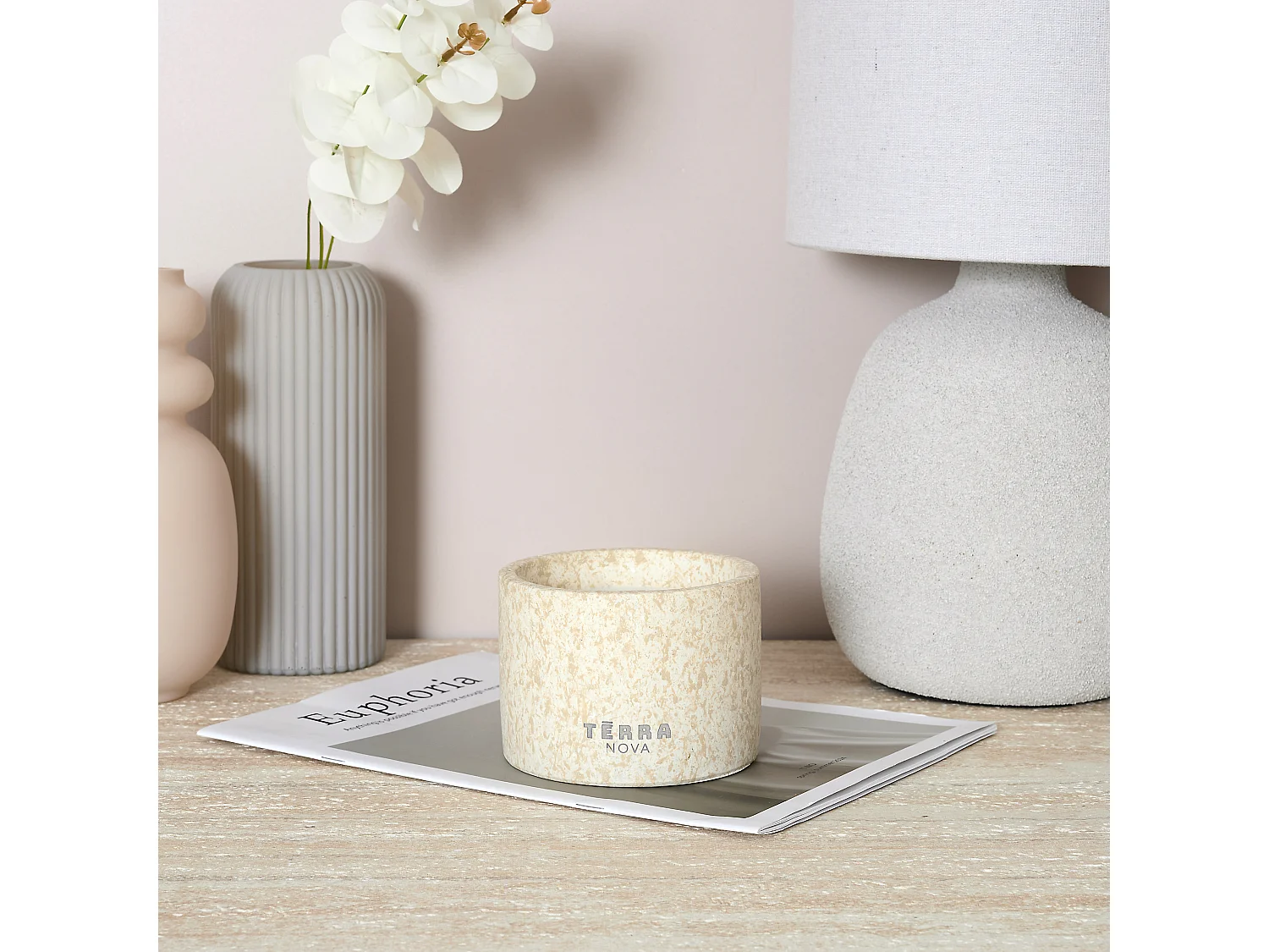 Bougie Terra Nova D11cm Beige