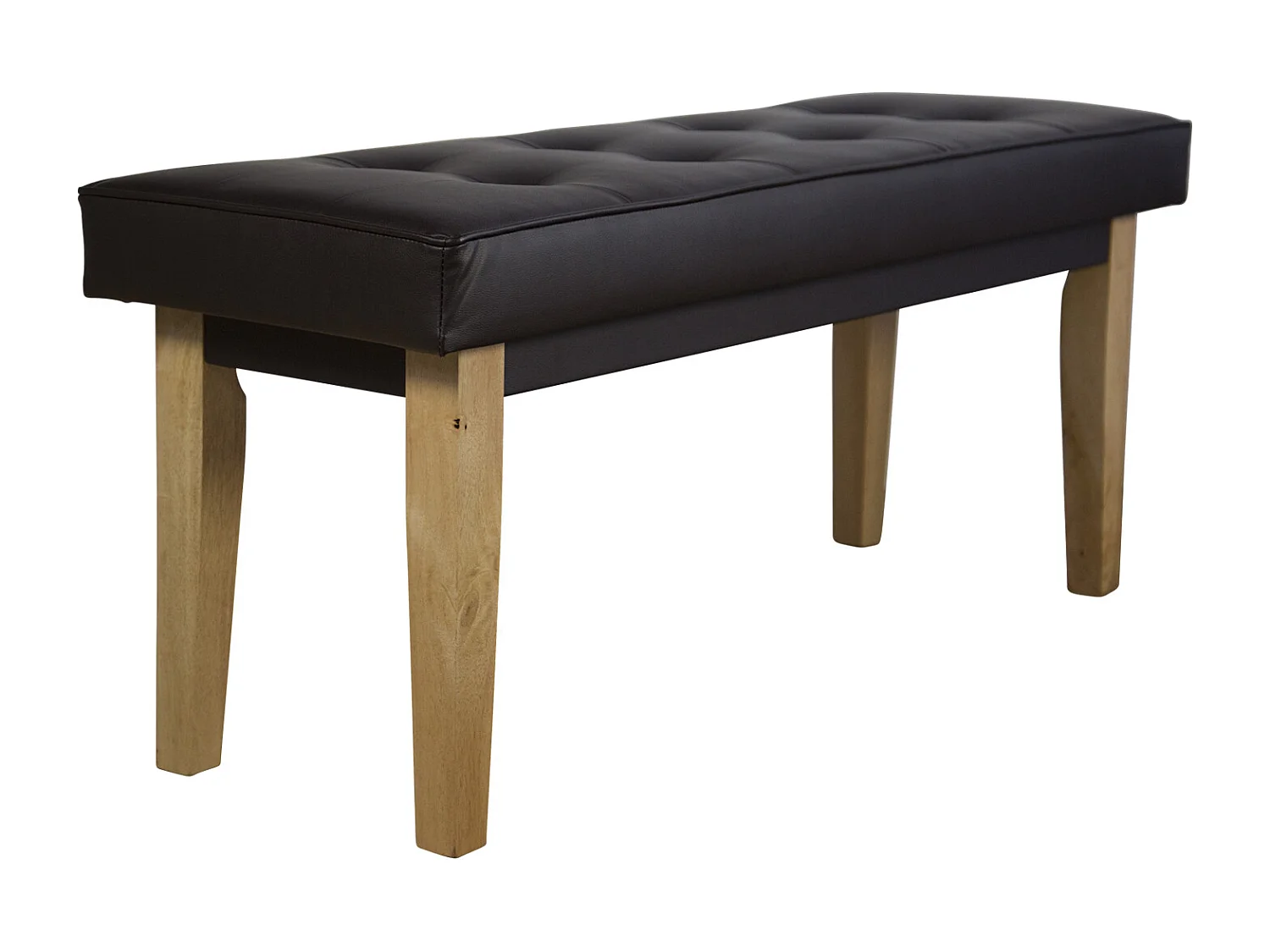 Ławka 103x41x47 cm brązowa