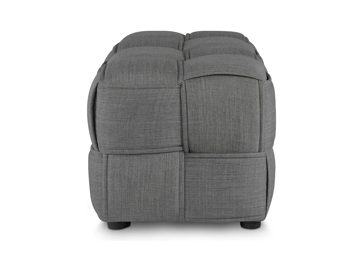 Tabouret banc 86x43x40 cm gris