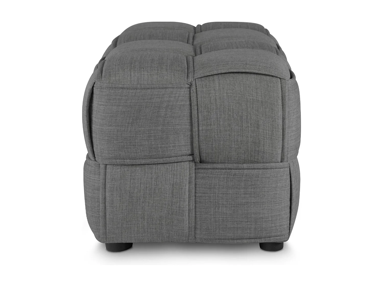 Bankkruk 86x43x40 cm grijs