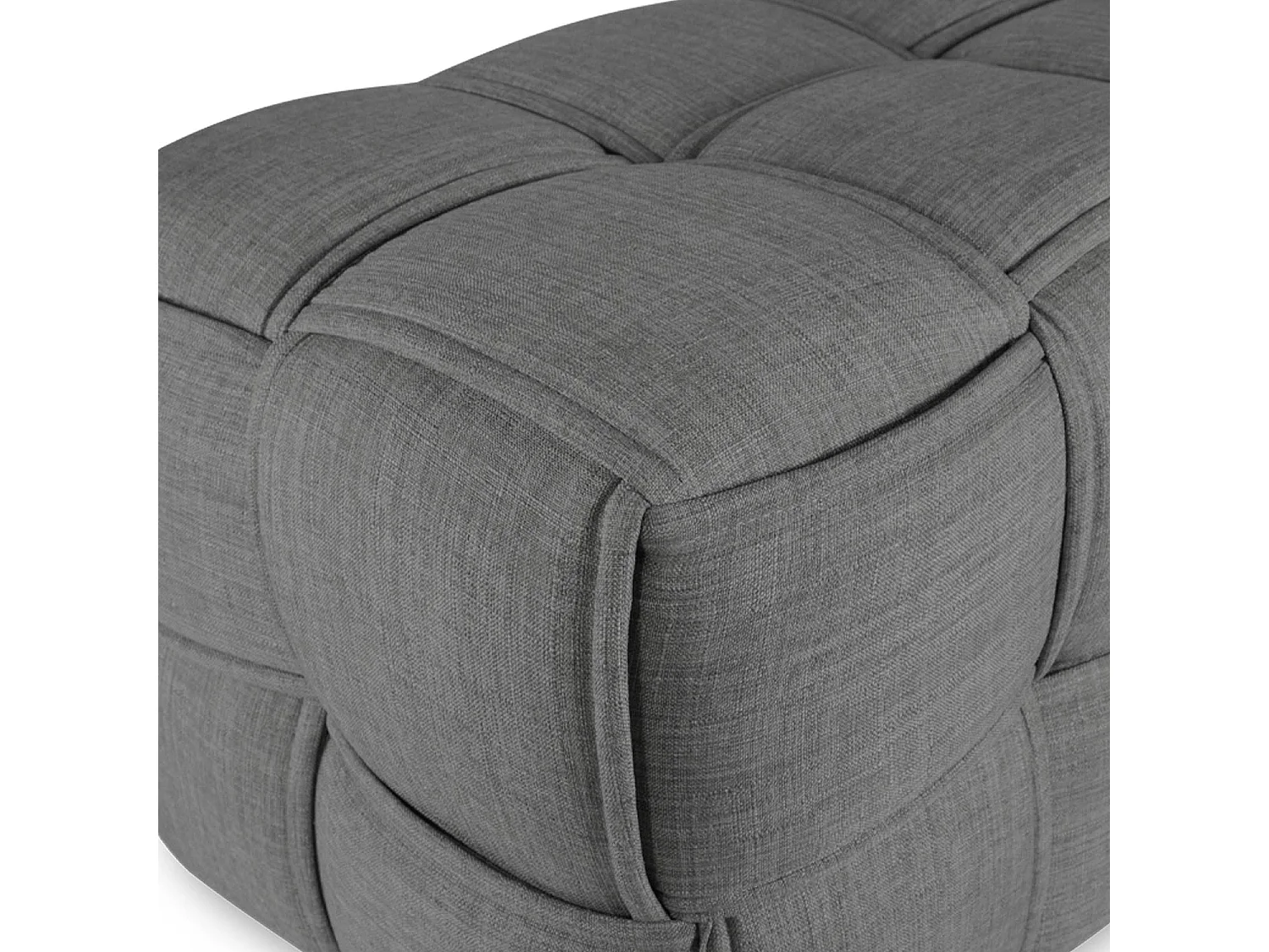 Bankkruk 86x43x40 cm grijs