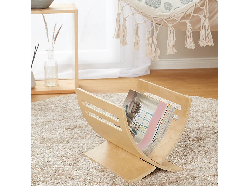 Zeitungsständer 30x29x36 cm naturfarben